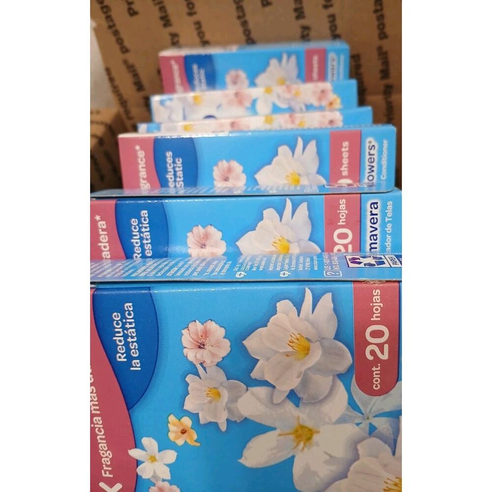 6 Boxes Exotic Gardenia Floral Scent Dryer Sheets Fragrance 120 Total Limited